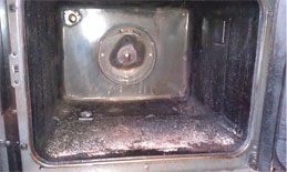Before oven cleaning